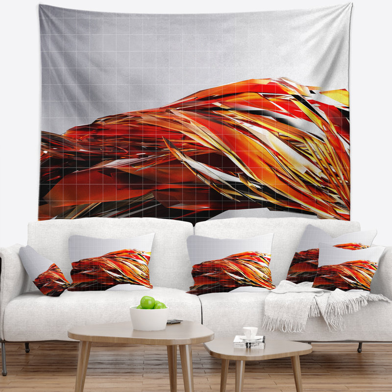 Coussin floral floral, H 78 po x l 92 po