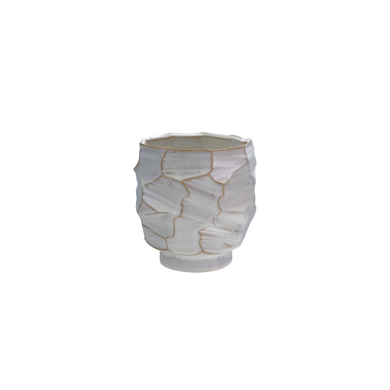 Stoneware Planter/Vase With Reactive Glaze