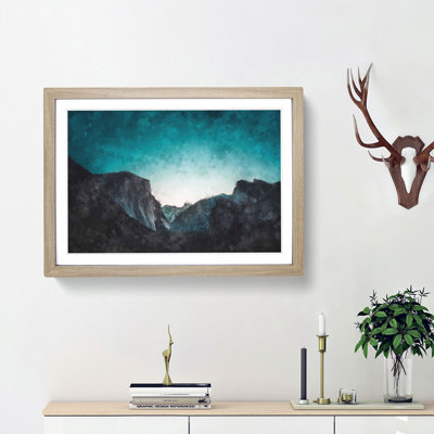 Yosemite Valley at Dusk - Picture Frame Painting Print