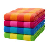 Serviettes de plage en velours Stokely Plush | 100% coton, serviettes de piscine 30 po x 60 po (ensemble de 12)