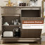Armoire poubelle inclinable avec tiroirs 13 gallons-125377052
