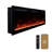 Vibrance 50" Recessed or Wall Mounted Electric Fireplace Heater, Multi-Flame Colors, Voice Assistant Compatible - Crystals Only-102270340-116467326