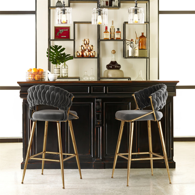 Tabouret de bar 25,2 po, Noir