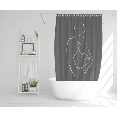 Elizbar 13 Piece Polyester Shower Curtain Set