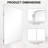Bathroom Mirror with Tempered Glass and Aluminum Alloy Frame, French Cleat Mounted Rectangle Vanity Wall Mirror for Over Sink, Hangs Horizontally or Vertically.-1277481279-1278802531