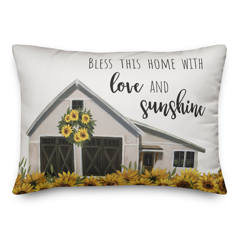 Coussin intérieur / extérieur Sunflower House