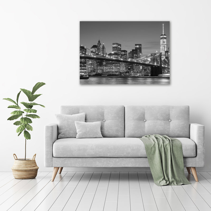 Manhattan By Night - Unframed Art Prints on Glass