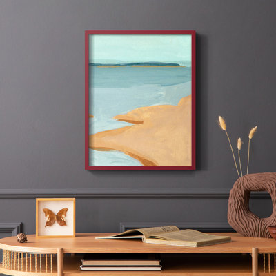 «Out on the Sandbar III», reproduction encadrée - bois massif