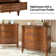 Elfine 28'' W Traditional Curves Nightstand with Charging Station and Solid Wood Legs (Set of 2)