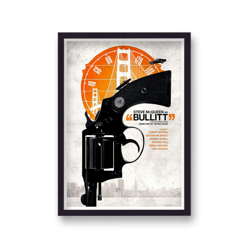 Bullitt V1 Reimagined Movie 1 Piece Single Picture Frame Wall Art