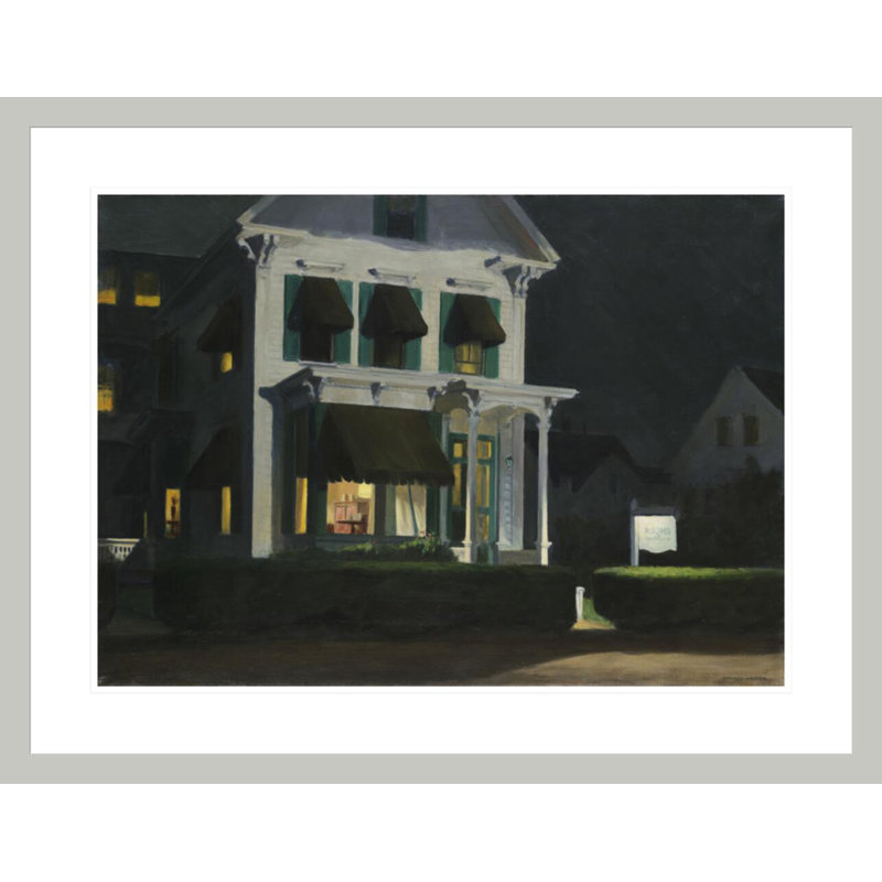 «Chambers for Touristes» par Edward Hopper - Impression Giclée sur cadre, H 22,95 po x l 29,5 po