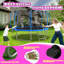 Trampoline rond pour la cour arrière avec enceinte sécuritaire, trampoline d'extérieur robuste pour enfants et adultes