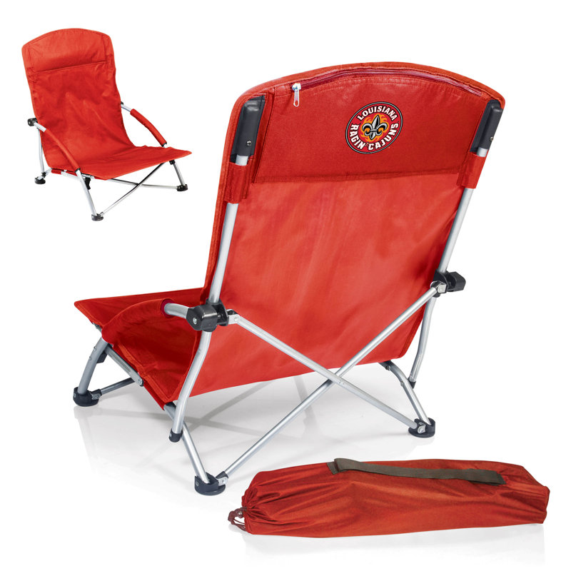 NCAA Folding Beach Chair, Red, Texas Tech