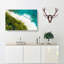 Beach View in the Maldives in Abstract - Wrapped Canvas-55314942
