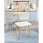Petite table d'appoint, table de chevet moderne pour salon, chambre, balcon ou bureau, idéale pour les petits espaces. Montage facile. Finition en marbre blanc.