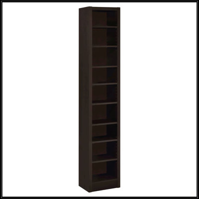 Cappuccino Rectangular Bookcase