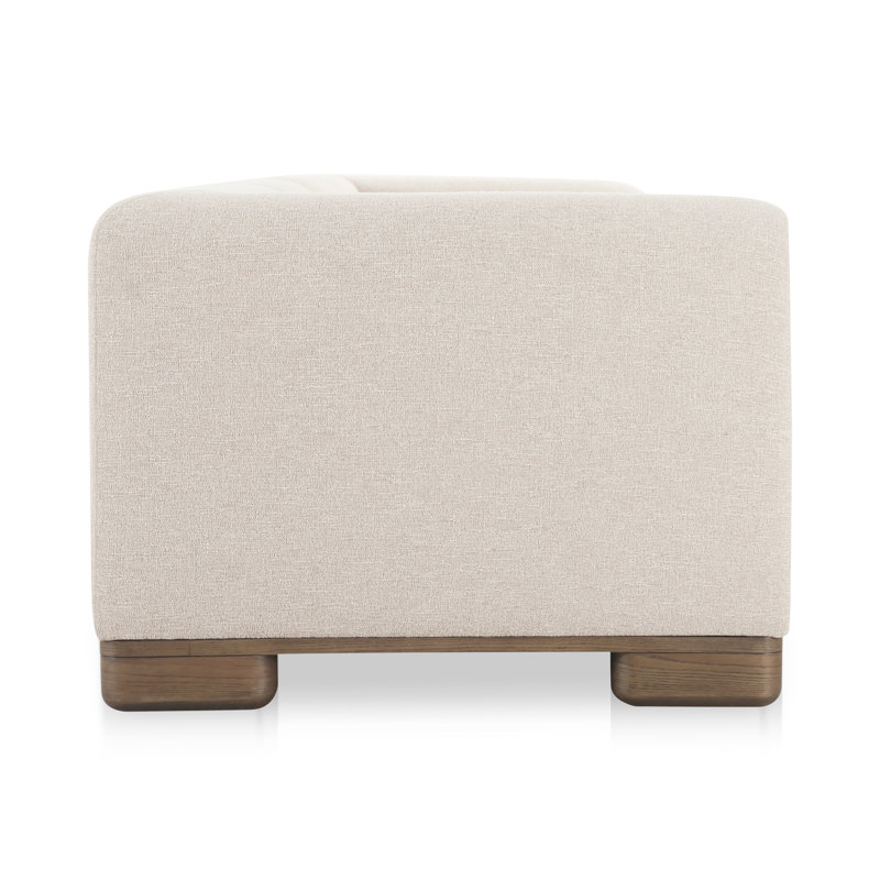 June Modular Sofa Performance Fabric, Beige, 30" H x 115" W x 40" D