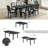 Keirsten 8 - Person Extendable Four Leg Dining Set-1710571853