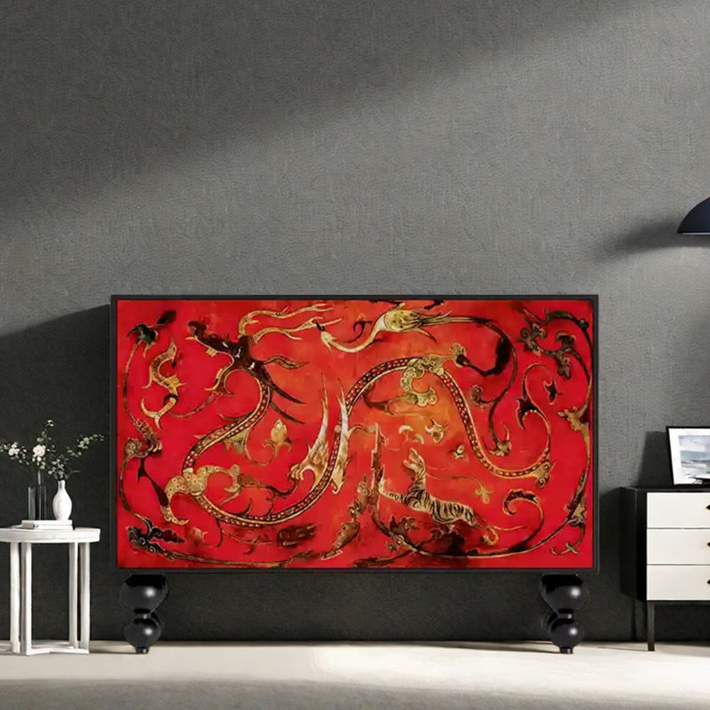 Modern Double Door Accent Cabinet, Black