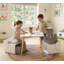 Table et 2 tabourets pour enfants, table d'activités en bois avec 2 tabourets de rangement, table de jeu pour enfants de 2 à 6 ans, idéale pour dessiner, bricoler, prendre la collation, dans la salle de jeux ou la chambre d'enfant.
