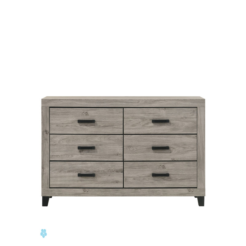 Commode à finition gris clair