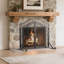 2 Double Door Iron Fireplace Door