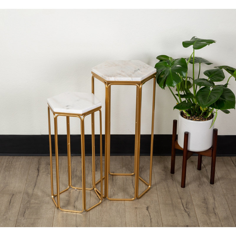 Joyceline Marble Top Nesting Tables