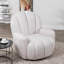 Fauteuil pivotant capitonné Broderic Petal-1875941638