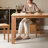 Burlywood Rectangular Solid Wood Dining Table-1295818026