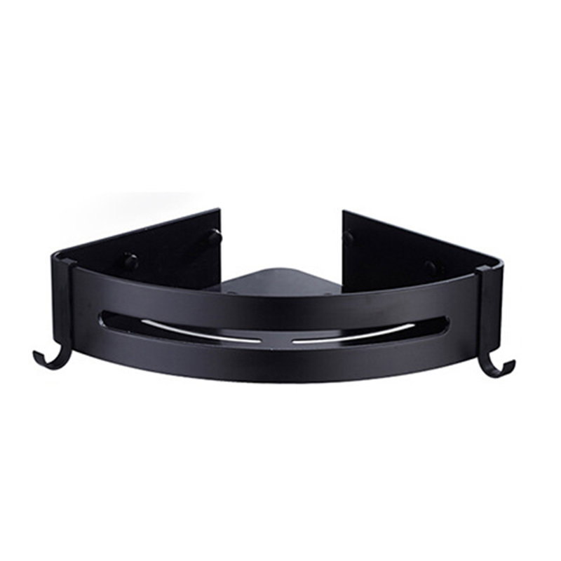 Aniayah Suction Shower Basket, Black
