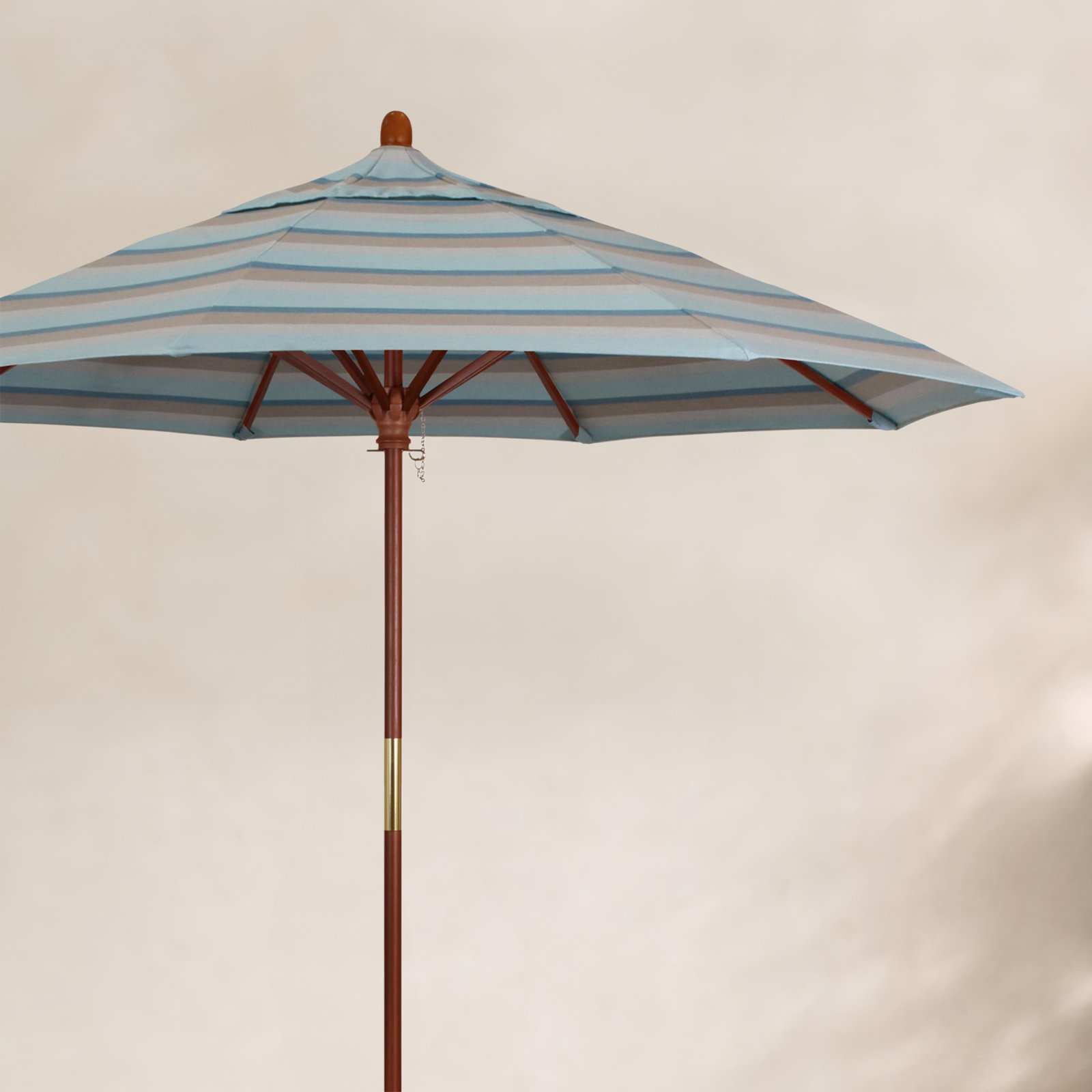 Manford 108'' Sunbrella® Outdoor Umbrella, Canvas Granite Sunbrella® Canvas
