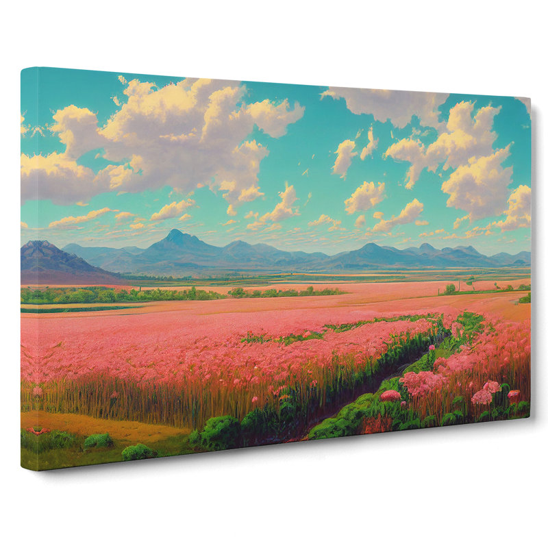 Spring Landscape Meadow Vol.6 - Wrapped Canvas, 35cm H x 50cm W x 3cm D