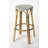 Alastair 30" Rattan Bar Stool - White/Black Dot/ Natural Rattan Frame-88071853-88071841