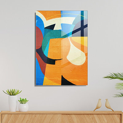 Boze 1 Piece Wall Art on Glass