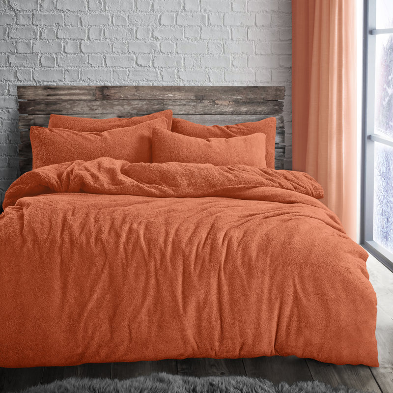 Velosso Teddy Soft Cosy Thermal Fleece Duvet Set, Double