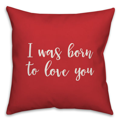  Coussin décoratif I Was Born to Love You