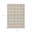 Tapis intérieur lavable à carreaux beige et gris 8 pi x 10 pi