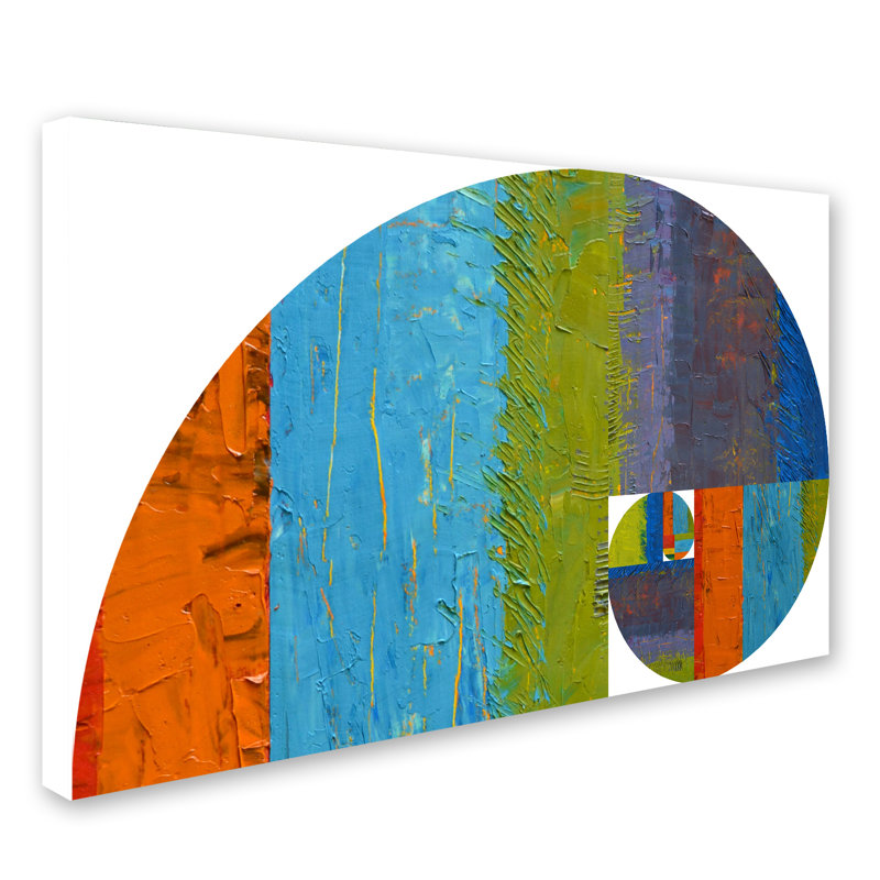 « fibonacci spirale », impression sur toile tendue, H 16 po x l 24 po x P 2 po