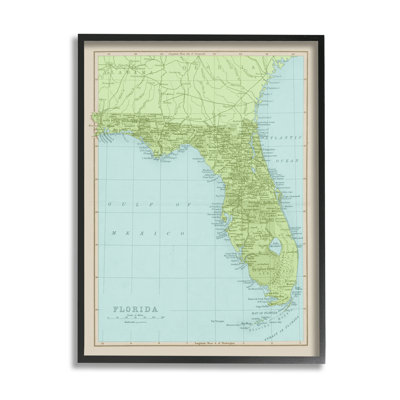 Carte de la bordure de l'État classique de la Floride