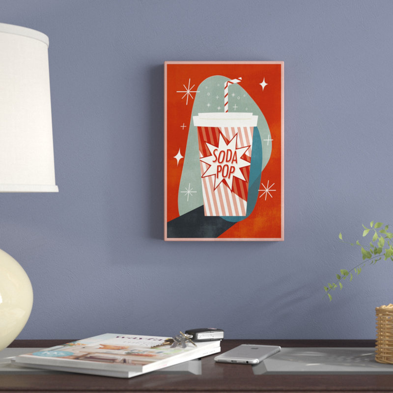 «Retro Refreshments II» par Victoria Borges, reproduction d'art sur toile, H 12 po x l 8 po, Toile tendue