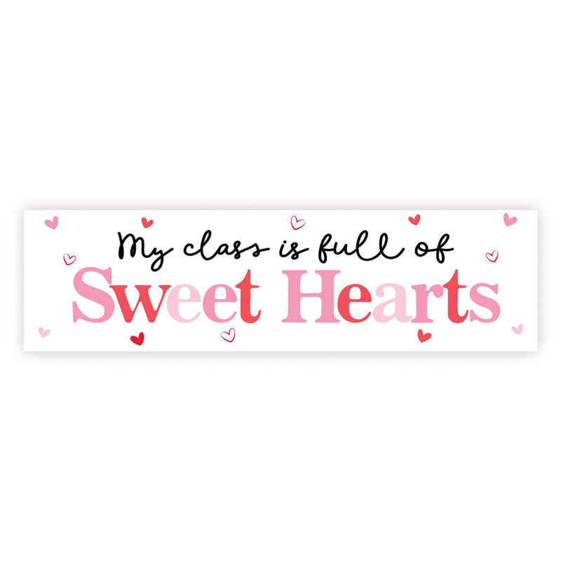 Koyal gros amoureux classe Saint-Valentin bannière mignon classe décorations 13 x 48
