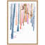 «Colorful Woodland Trees» par Viola Kreczmer, reproduction d'art sur toile encadrée