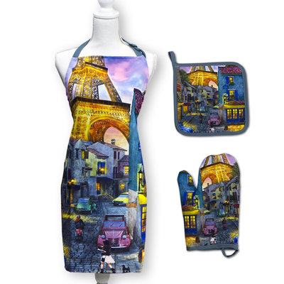 Ensemble de literie 3 pièces eiffel magic