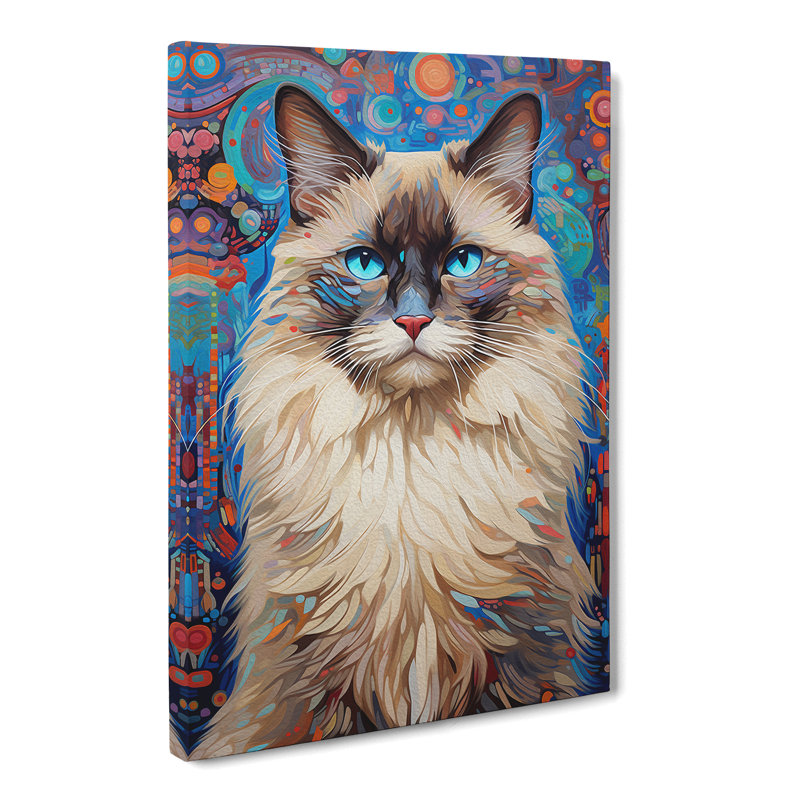 Ragdoll Cat Modern - Wrapped Canvas, 60cm H x 40cm W x 3cm D