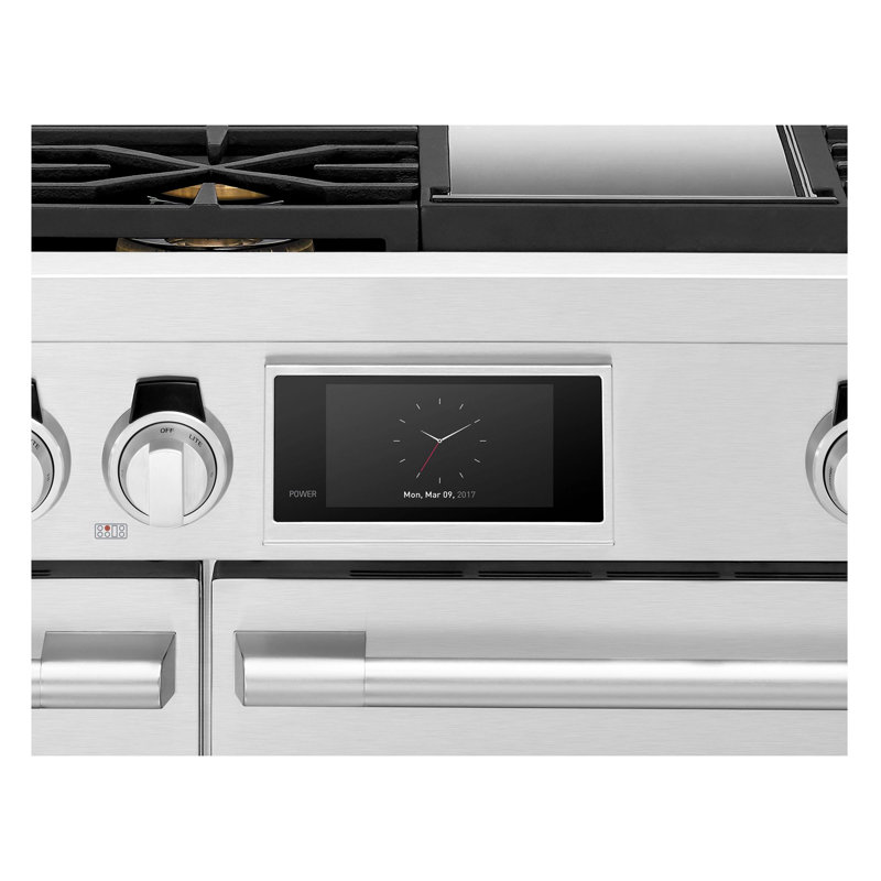 48" Dual-Fuel Professional Range with 6 Burners and Chromium Griddle