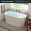 Baignoire autoportante en acrylique avec drain en nickel brossé-103255343-103255342