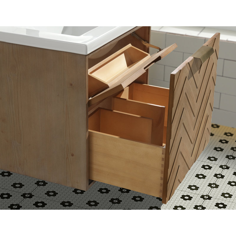 Carlsbad 24'' Single Bathroom Vanity With Ceramic Top