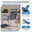  Ensemble de coussins de chaise de patio à haut dossier de 2, 21 x 2,4 po-1646615193