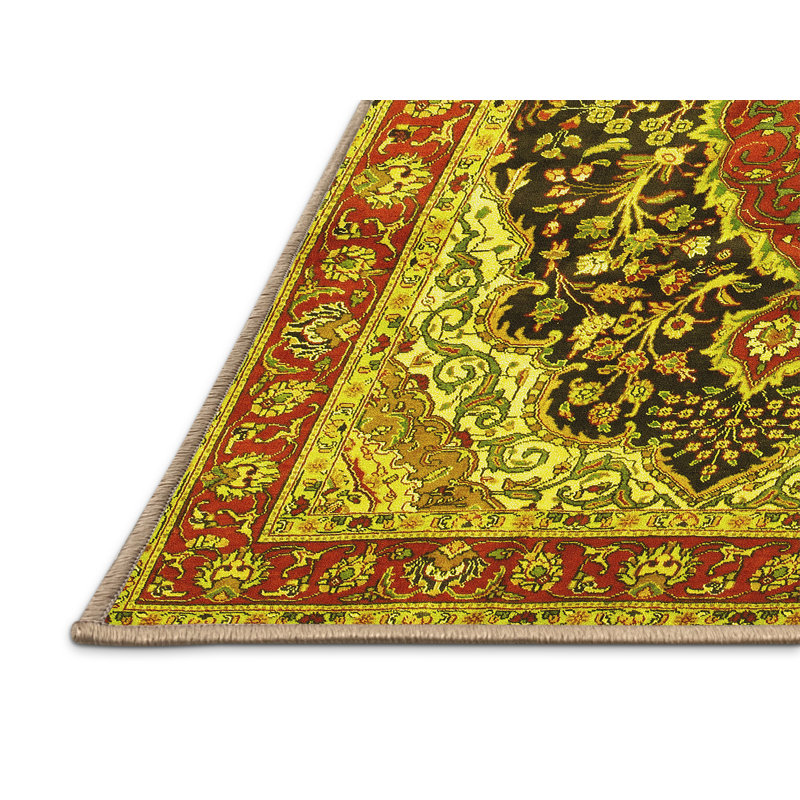 Mcannich Washable Oriental Indoor Rug, Runner 2' x 5'