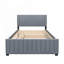 Lit plateforme double avec lit gigogne